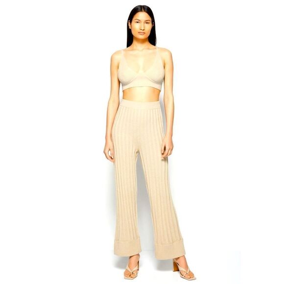 NWT Jonathan SIMKHAI Willa Loungewear Pant Cream XL - Picture 14 of 14